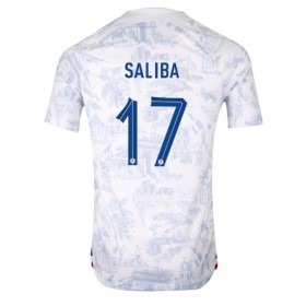 Herren Fußballbekleidung Frankreich William Saliba #17 Auswärtstrikot WM 2022 Kurzarm